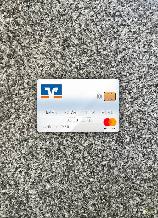 Allemagne Volksbank mastercard photolook , avant